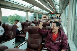 Sandiaga Uno gunakan kereta panoramic untuk kunjungan kerja