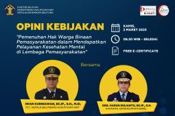Kemenkumham gelar diskusi daring opini kebijakan pemenuhan hak WBP