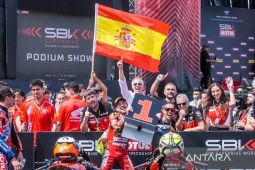 Alvaro Bautista pimpin sesi tes WSBK di Barcelona, Toprak crash