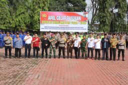 Kapolres Langkat pimpin apel gelar pasukan Keselamatan Toba 2023