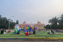Taman Elektrik Puspemkot Tangerang Masih Ramai Pengunjung