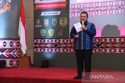 Bupati Tapsel sampaikan prestasi Pemkab Tapsel di hadapan Gubernur Sumut