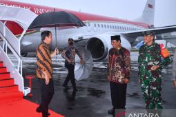 Presiden Jokowi tiba di Kalsel usai kunjungi Singapura