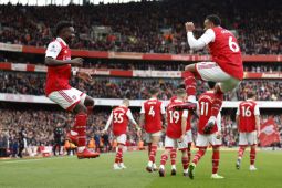 Arsenal makin kukuh di puncak klasemen usai hajar Crystal Palace 4-1