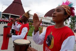 Jokowi meresmikan PYCH dan tanam jagung di "food estate" Keerom