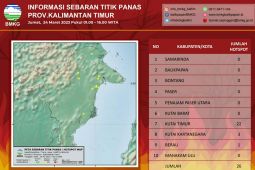 BMKG Balikpapan deteksi 26 titik panas di Kaltim