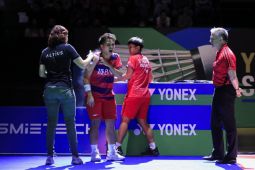 Apriyani alami masalah bahu kanan sejak awal Swiss Open 2023