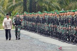 Satgas Pamtas RI-Papua Nugini dari Yonif 623 Banjarbaru di berangkatkan