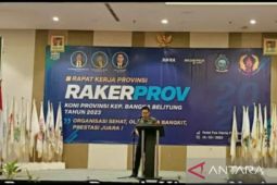 KONI Babel Gelar Rakerprov Paparkan Rencana Program 2023