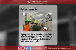 Kalbar kemarin, upaya PLN amankan pasokan listrik hingga korban bencana di Serasan
