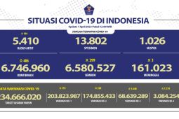 Angka kesembuhan COVID-19 di Indonesia bertambah 299 orang
