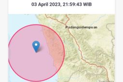 Kota Padang Sidempuan dilanda gempa Magnitudo 6,4