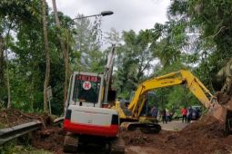BPBD Bali kerahkan eskavator atasi longsor jalur utama ke Pura Besakih