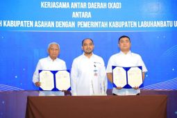Bupati Labura tandatangani MoU KAD dengan Pemkab Asahan