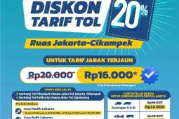 Jasa Marga berlakukan diskon 20 persen tarif terjauh Tol Japek saat mudik Lebaran