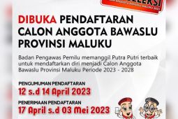 Bawaslu Maluku buka pendaftaran anggota periode 2023-2028