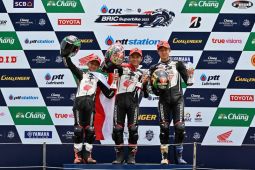 Pebalap binaan Honda tempati podium tertinggi TTC Buriram