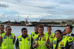 Kapolda Banten cek jalur mudik pemudik bermotor di Pelabuhan Ciwandan
