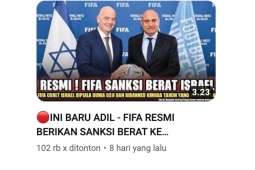 Kartu merah  dari UEFA mengancam Israel gara-gara offside di Gaza