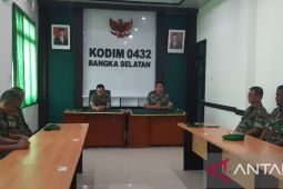 Danrem 045/Garuda Jaya kunjungi Kodim 0432 Bangka Selatan