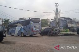 Arus mudik lebaran jalan lintas Muara Bulian Jambi masih normal