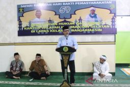 Kakanwil Kemenkumham Kalsel motivasi warga binaan Lapas Banjarmasin