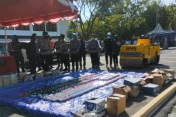 Miras hasil Operasi Sikat Intan 2023 Tabalong  dimusnahkan