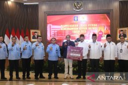 Kemenkumham salurkan zakat Rp1,4 miliar melalui Baznas