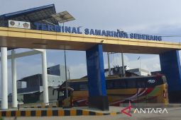 ARUS MUDIK - Pemberangkatan bus jurusan Banjarmasin meningkat jadi 14 unit