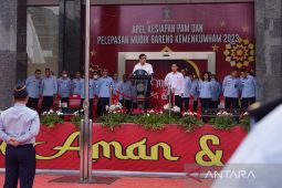 Yasonna lepas keberangkatan 31 bus mudik bareng Kemenkumham