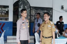 Pj.wali kota dan Kapolres tinjau Pos PAM dan Pos Terpadu