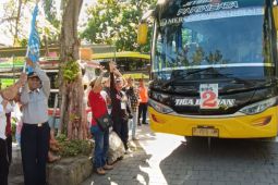 Sebanyak 450 peserta mudik gratis diberangkatkan dari Bali ke Banyuwangi