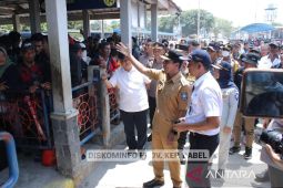 ARUS MUDIK - Forkopimda Babel tinjau mudik di Pelabuhan Tanjung Kalian