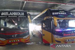 ARUS MUDIK - Keberangkatan bus jurusan Banjarmasin meningkat 18 armada