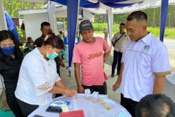 Jelang Idul Fitri, Polres Simalungun tes urine sopir bus