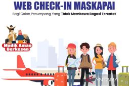 ARUS MUDIK - Layanan web check-in kurangi penumpukan antrean Bandara Samarinda