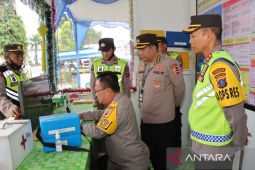 Tim Mabes Polri cek Pos  Pelayanan I Jalan Medan Ops Ketupat
