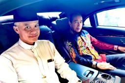 Ganjar Pranowo pulang bersama Jokowi usai deklarasi capres PDIP