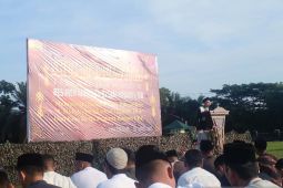 Warga Pancurbatu gelar shalat Id di Lapangan SSM Kodam I/BB