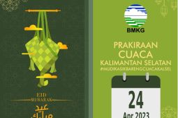 BMKG, prediksi hujan lebat disertai angin kencang dan petir masih terjadi di Kalsel