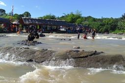 LEBARAN 2023 - Objek wisata Pulau Mas HST Kalsel ramai pengunjung