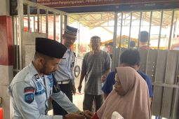 LEBARAN - Lapas Banjarmasin perketat pengamanan saat kunjungan lebaran