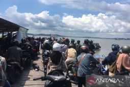 Pengendara roda dua dominasi arus balik Idul Fitri  di wilayah Penajam