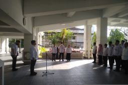 Hari pertama kembali masuk kerja Setwan Kalsel hampir 100 persen hadir