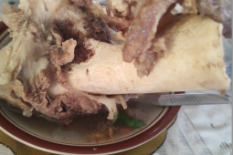 Menikmati sup tunjang khas di Riau