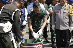 Kodam Tanjungpura musnahkan 12 kilogram sabu dari Malaysia