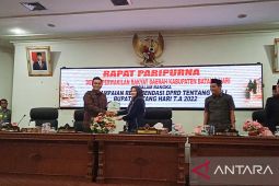 DPRD Kabupaten Batanghari gelar rapat paripurna dalam penyampaian LKPJ tahun anggaran 2022