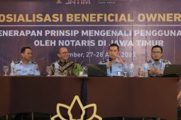 Kemenkumham Jatim gelar audit lindungi notaris dari TPPU