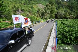 Bupati Gorontalo Utara arak bendera pataka pembentukan kabupaten