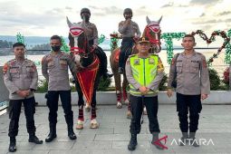 Polres Simalungun dan Polda Sumut gelar patroli berkuda di Parapat